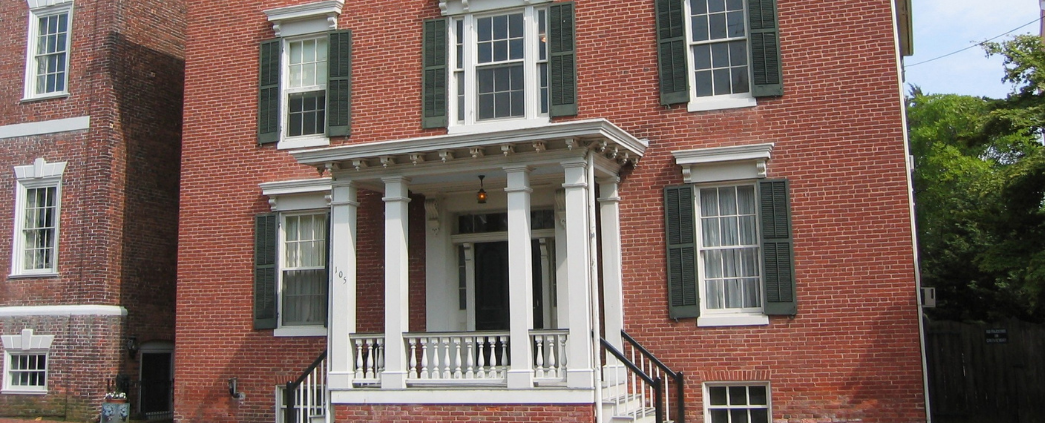 An exterior photo of the Water Street condominiums