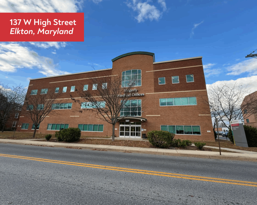 A picture of the building at 137 W High Street in Elkton, Maryland.