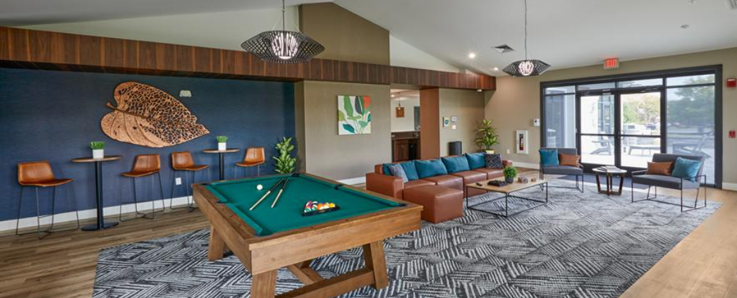 A photo of the billiard room at Christiana Meadows