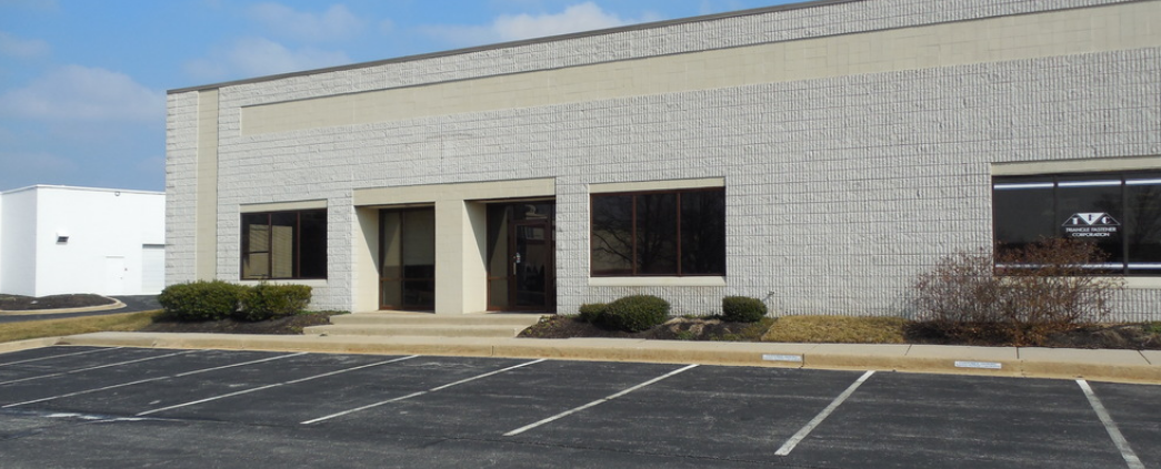 An exterior photo of one of the buildings at Airport Industrial Park