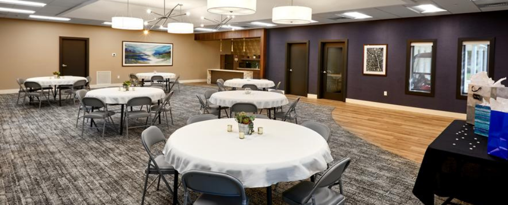 A photo of the event space at Christiana Meadows