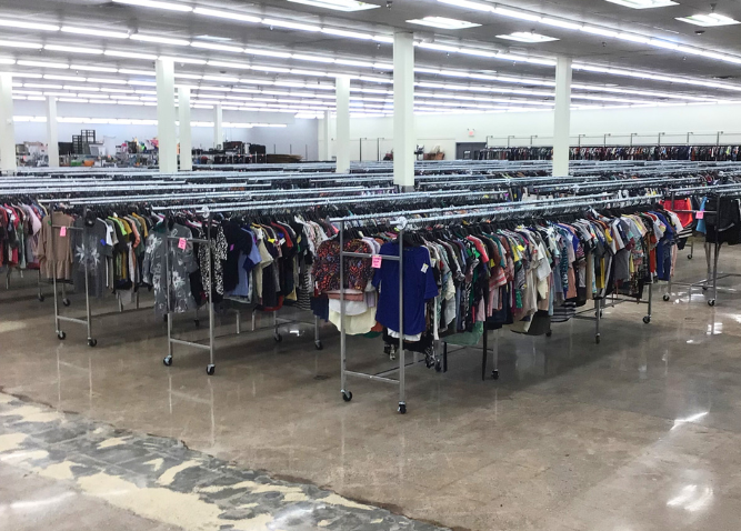 An interior picture of the renovated Goodwill Aston store