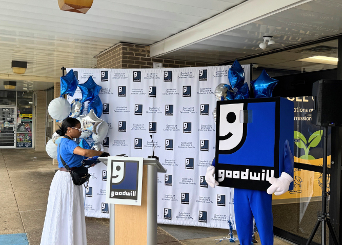 A picture from the Goodwill Aston grand opening