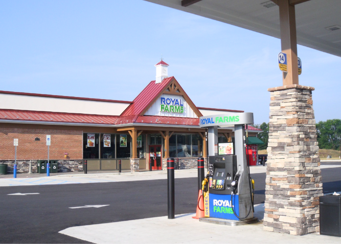 An exterior photo of Royal Farms