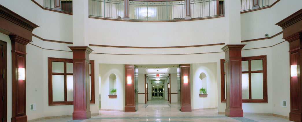 An interior picture of the lobby at Abby Medical Center