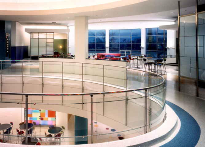 A picture of the lobby at Accenture