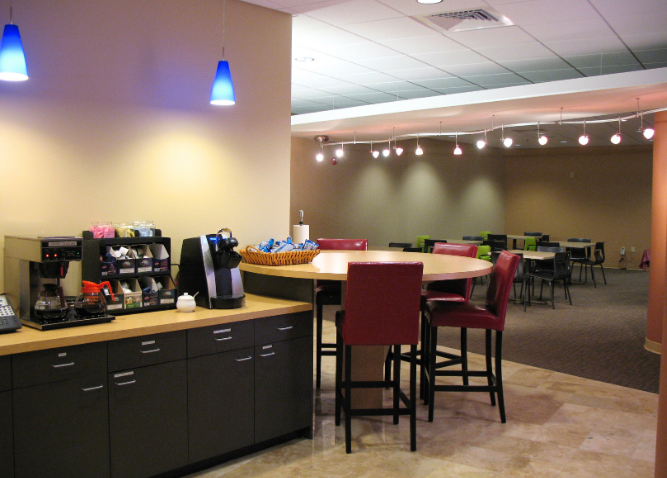 A picture of the lunch room at the law offices