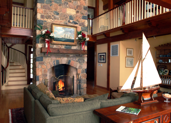 A photo of the interior of the Church Hill residence