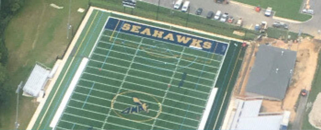 A picture of the athletic field at Fusco Memorial Stadium