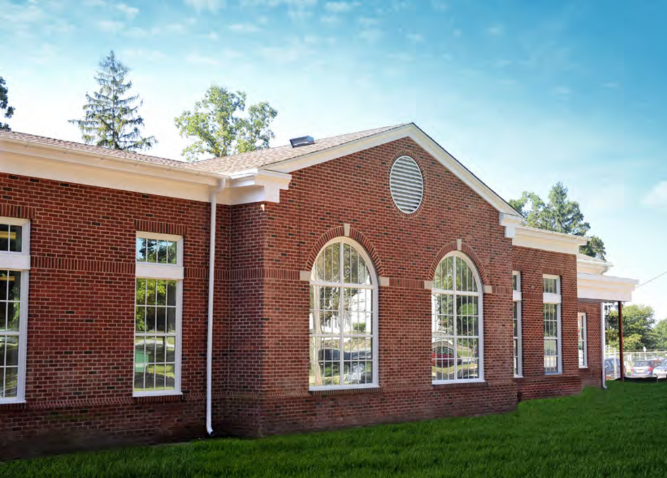 A photo of the exterior of Ferris School Multipurpose Building