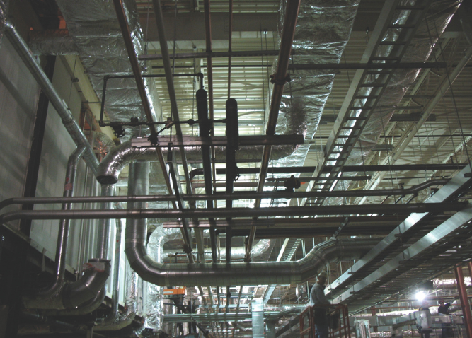 A picture of the interior hvac at Invista