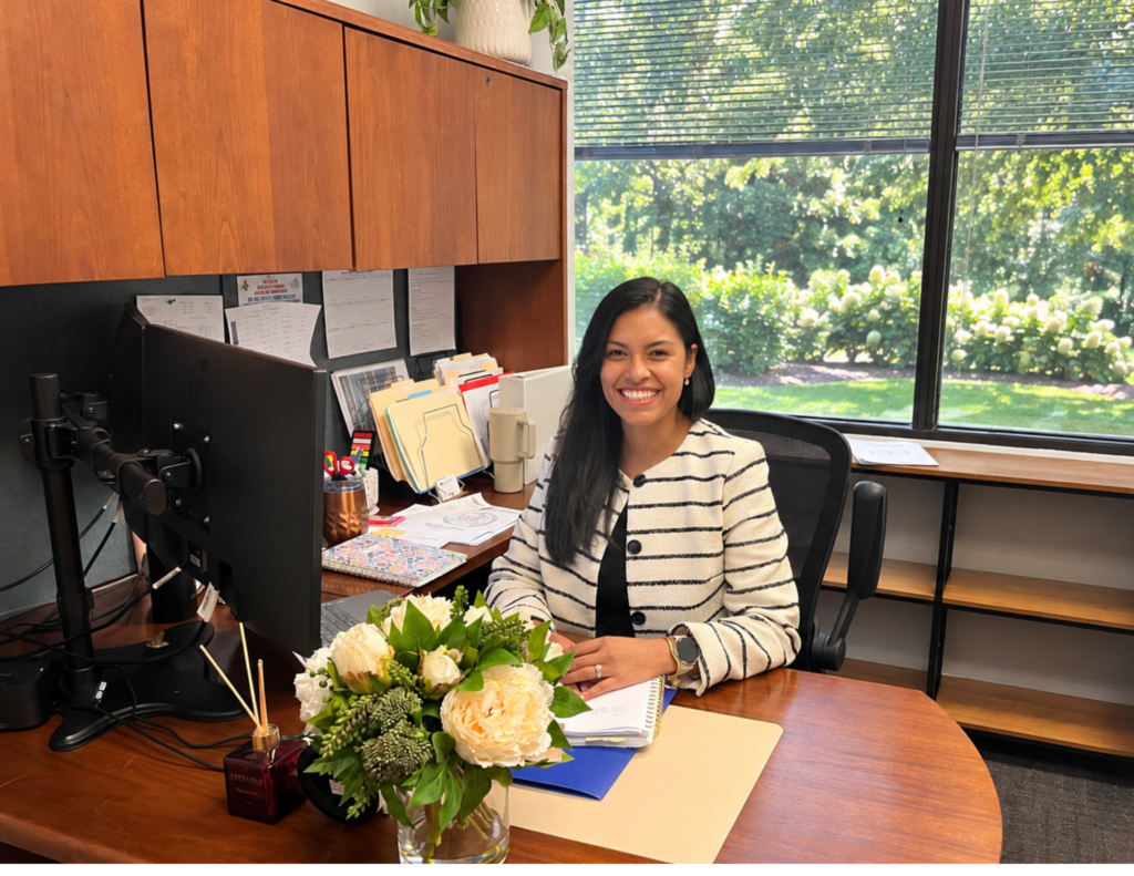 A picture of Massi in her office.