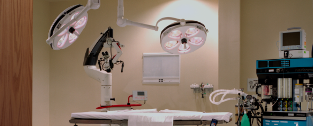 A photo of surgery equipment in the SurgiCenter of the Neurosciences building