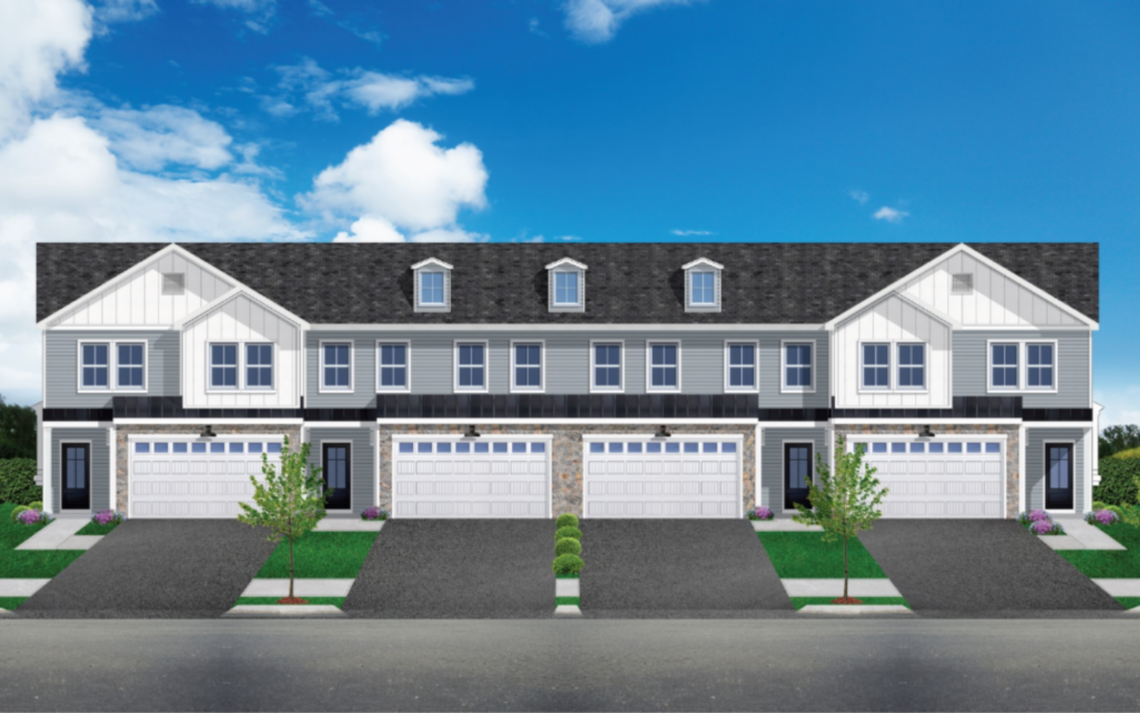 A rendering of the homes at The Parke at Foulkstone
