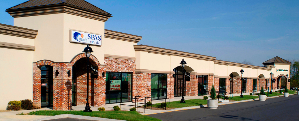 An exterior photo of The Shoppes of New Castle