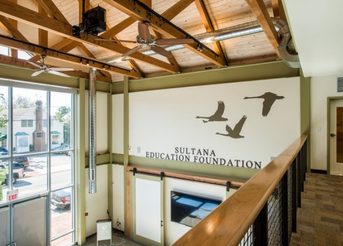 An interior picture of the Sultana Education Foundation's Holt Center