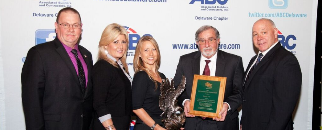 A photo of EH Employees at the Awards presentation for Sultana