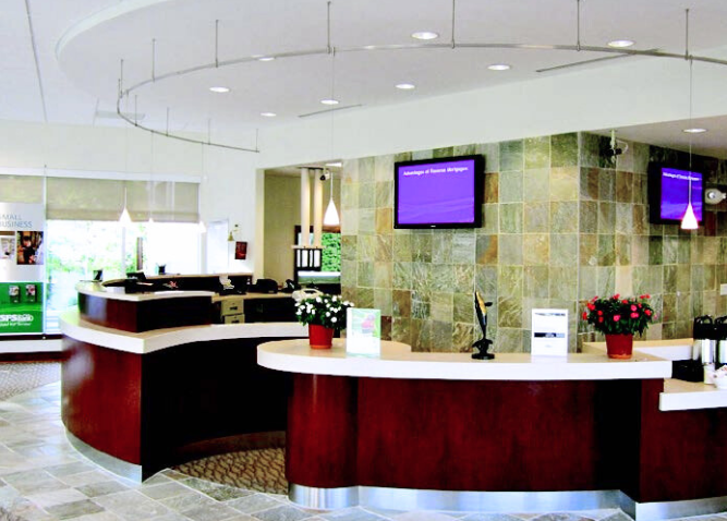 A picture of the interior of WSFS Bank